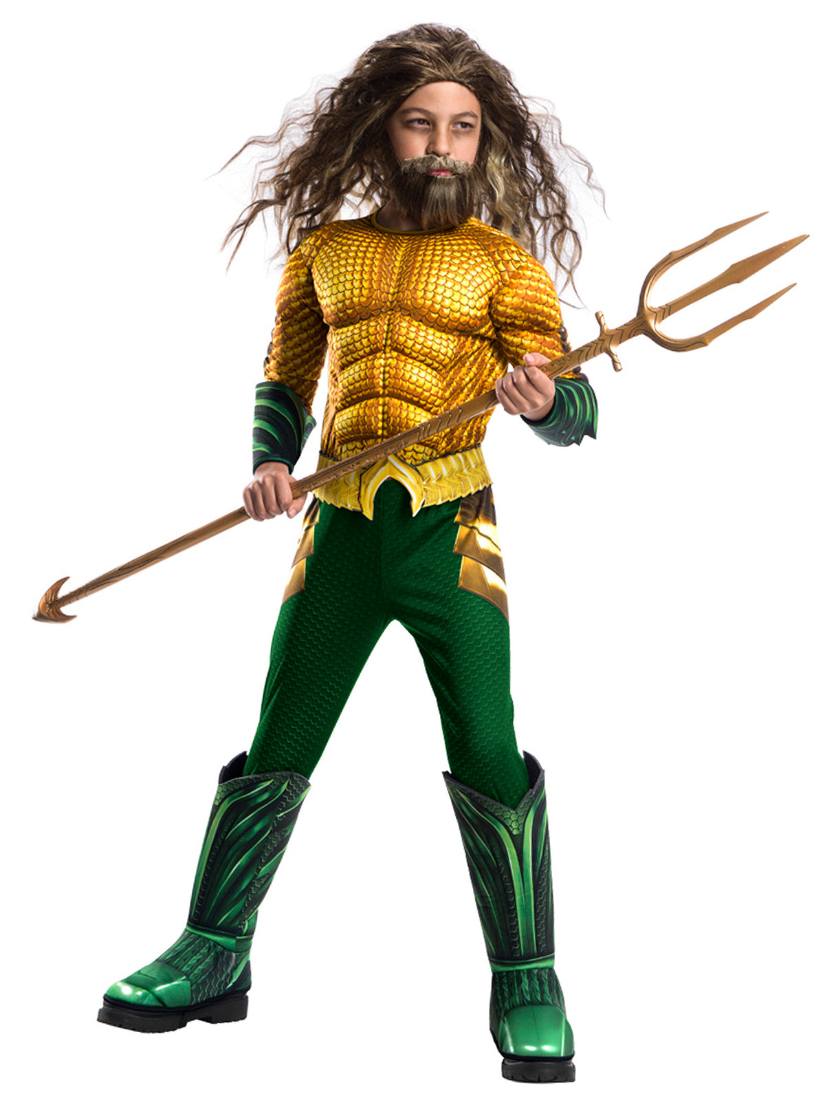 Boys' Aquaman Muscle Chest Costume - Deluxe - costumes.com