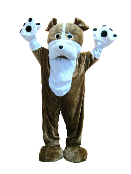 Adult Bulldog Mascot Costume - Deluxe