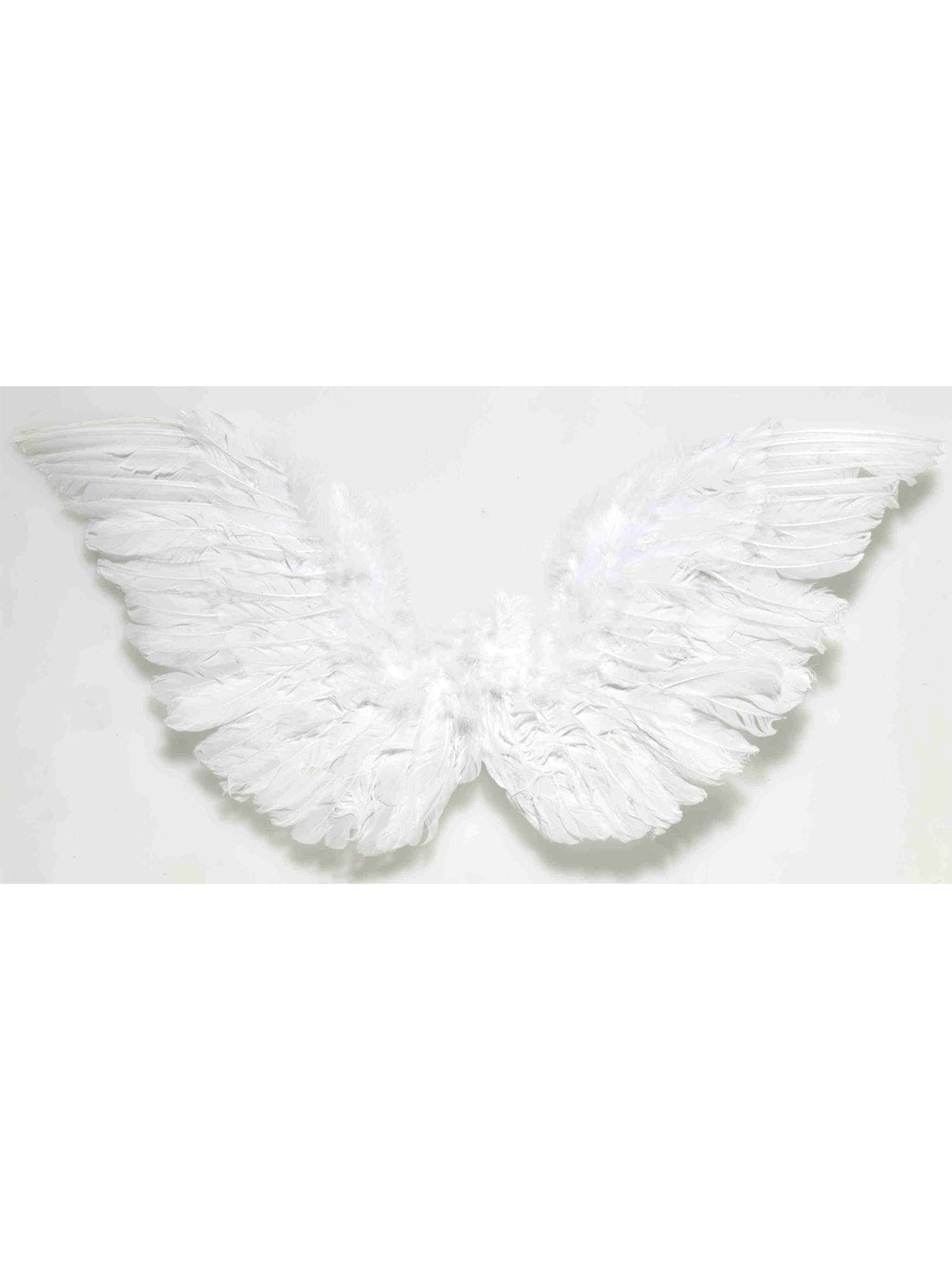 Adult 18-inch White Feather Angel Wings - costumes.com
