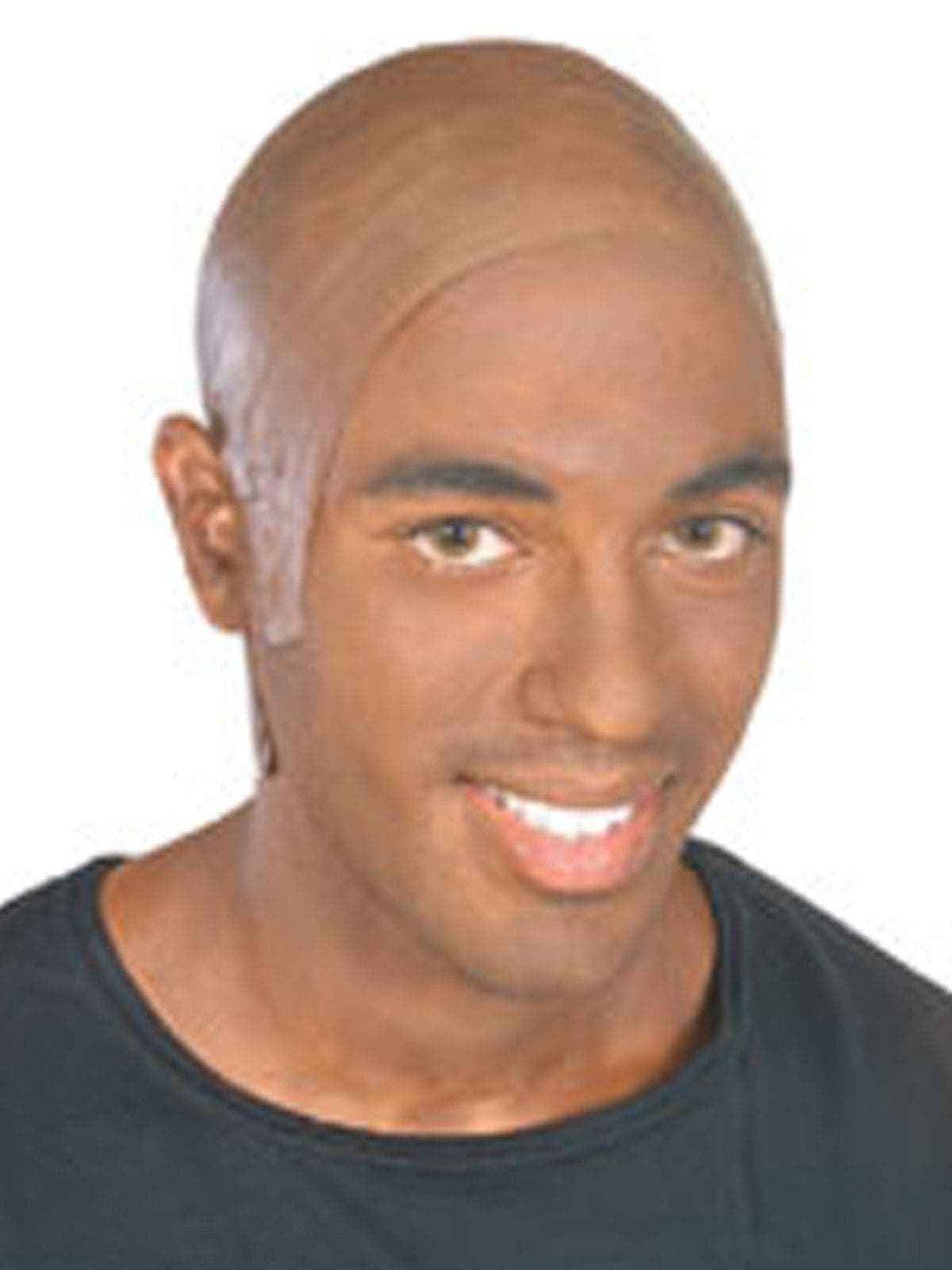 Adult Dark Latex Bald Head - costumes.com