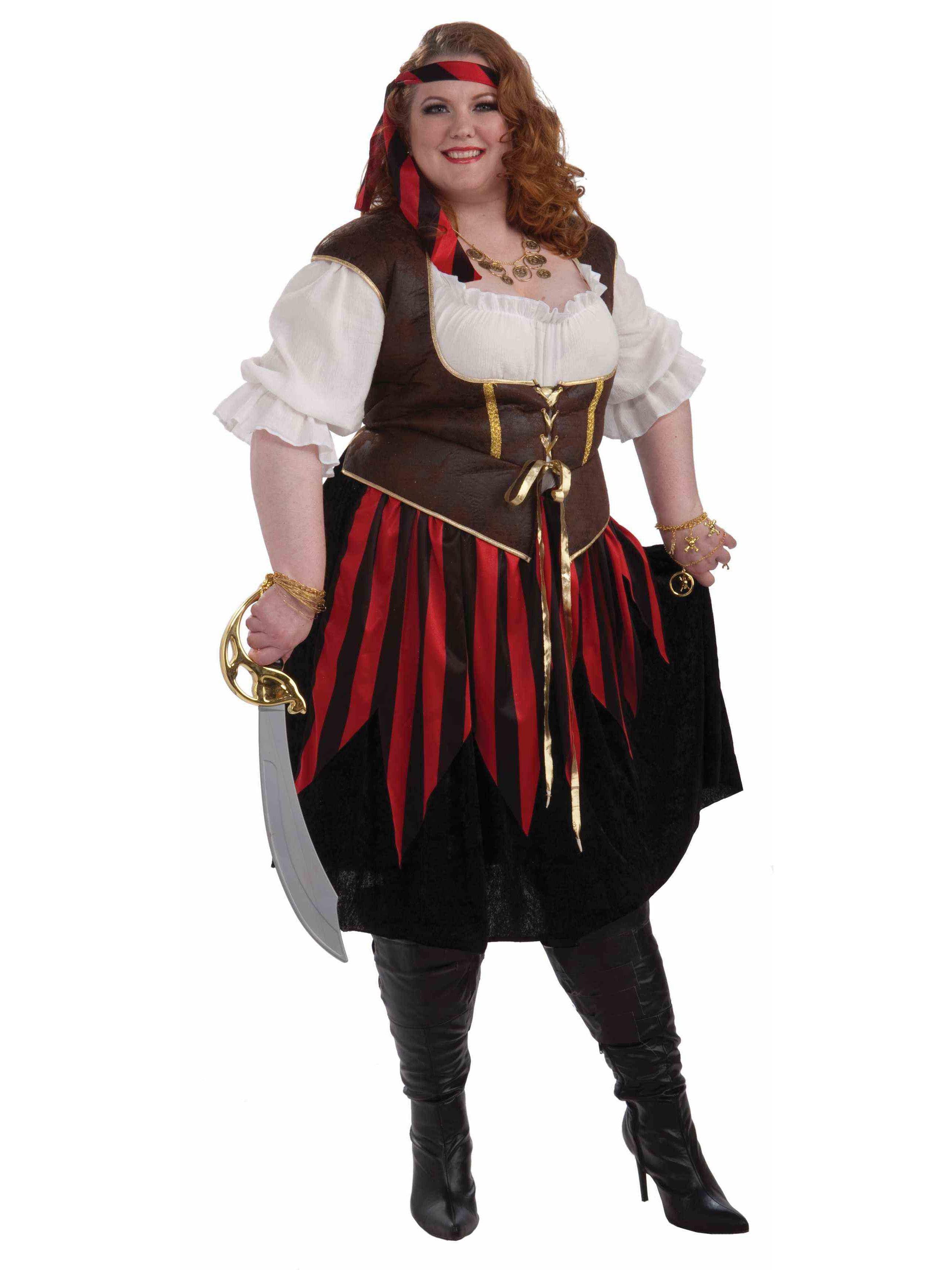 Adult Curvy Pirate Lady Costume - costumes.com