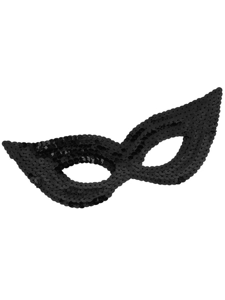 Black Sequin Eye Mask