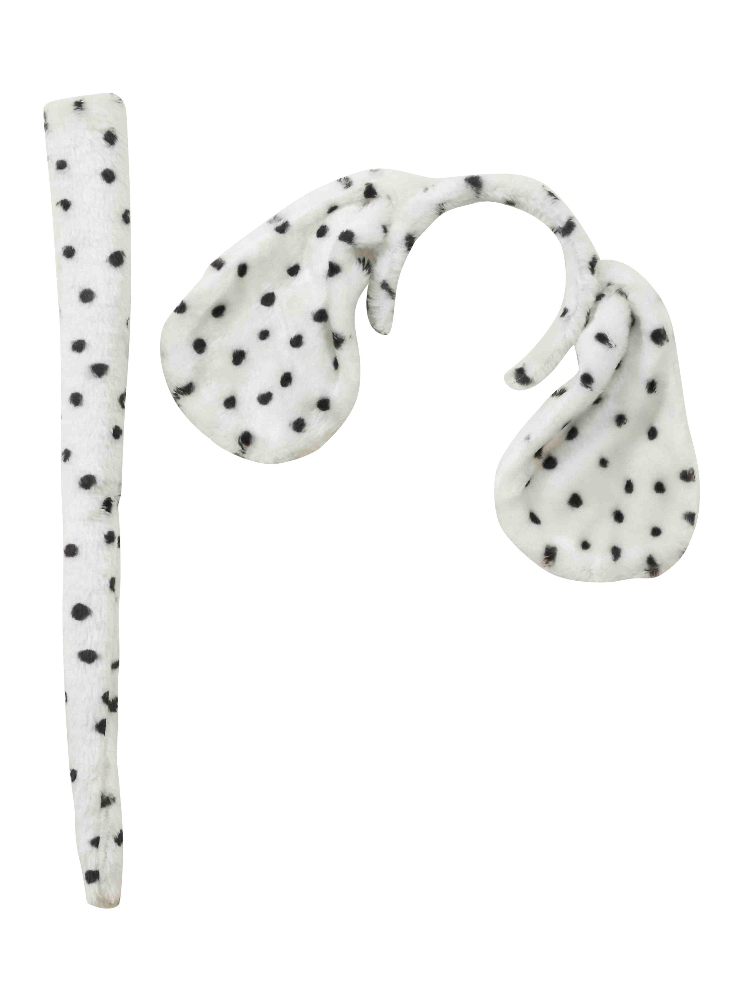 Adult Dalmatian Ears Headband and Tail - costumes.com