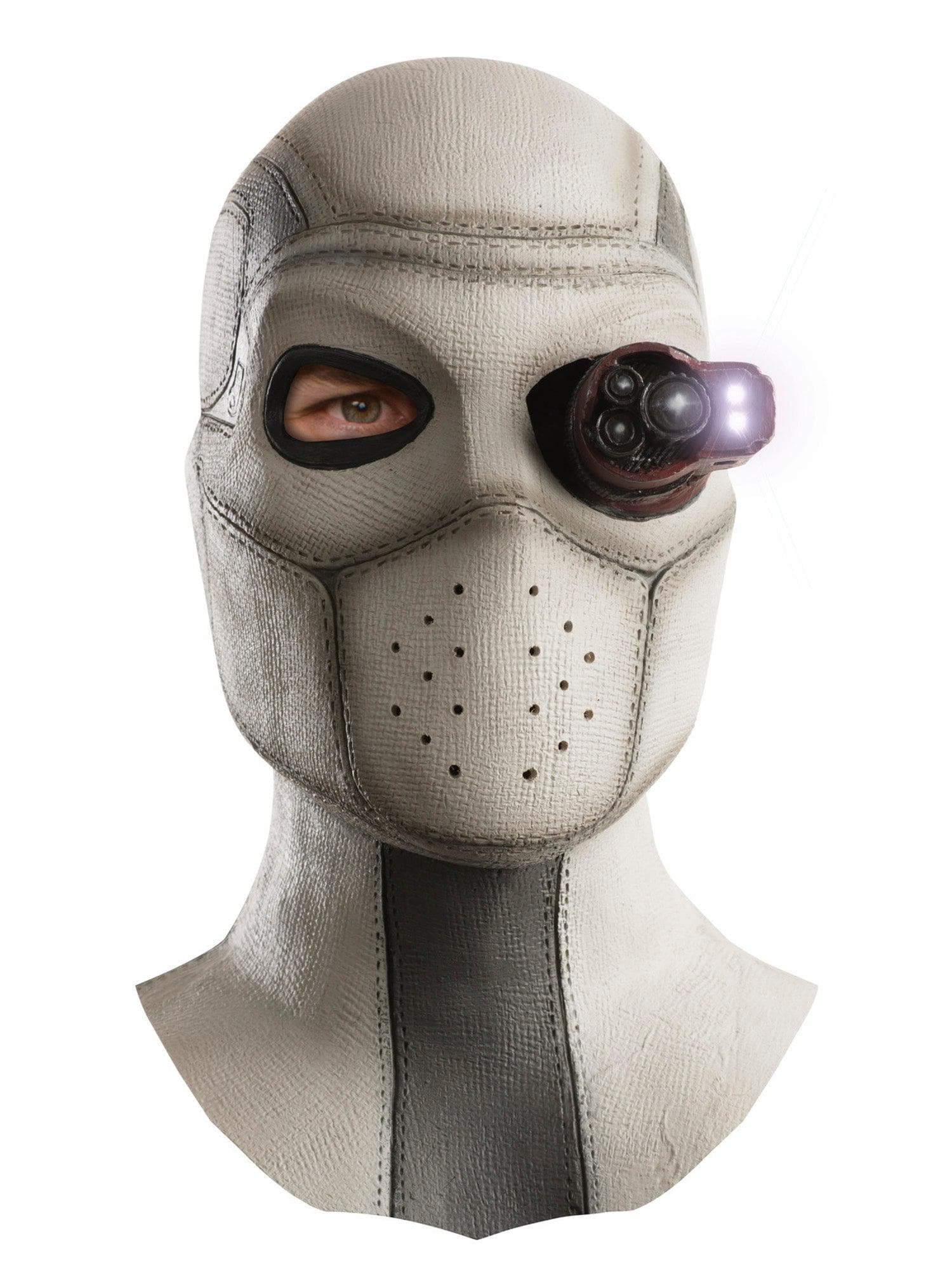 Adult Suicide Squad Deadshot Overhead Latex Light Up Mask - costumes.com