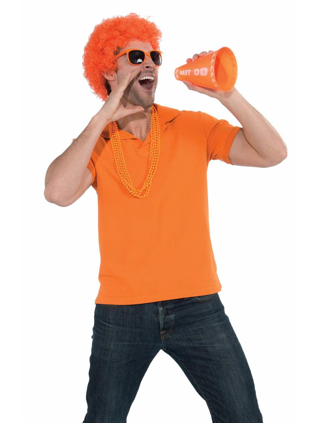 Orange PomPom Megaphone Set - costumes.com