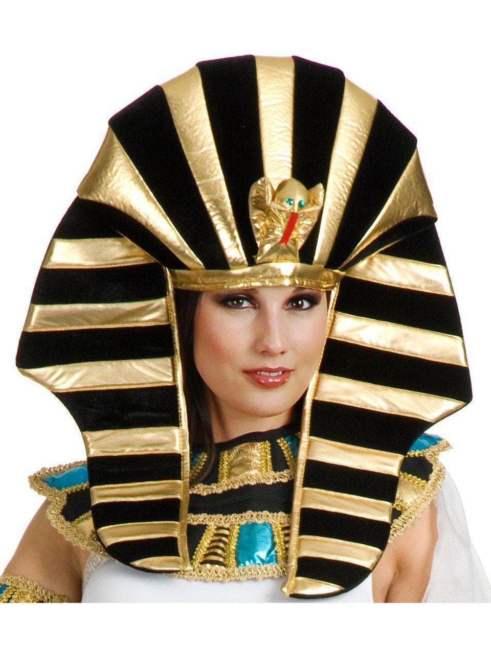 Adult Black and Gold Egyptian Headpiece - costumes.com