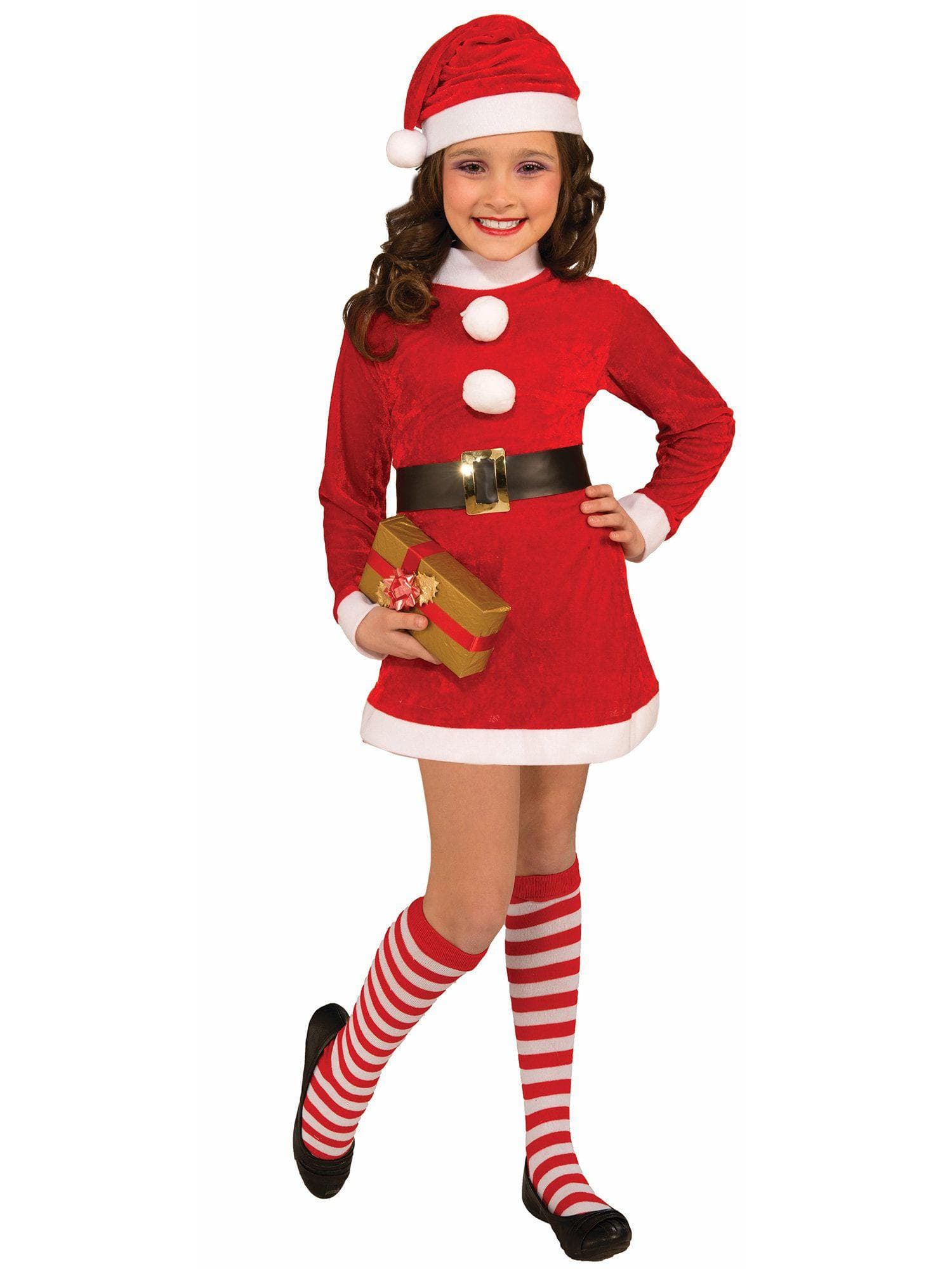 Kids' Red And White Striped Socks - costumes.com