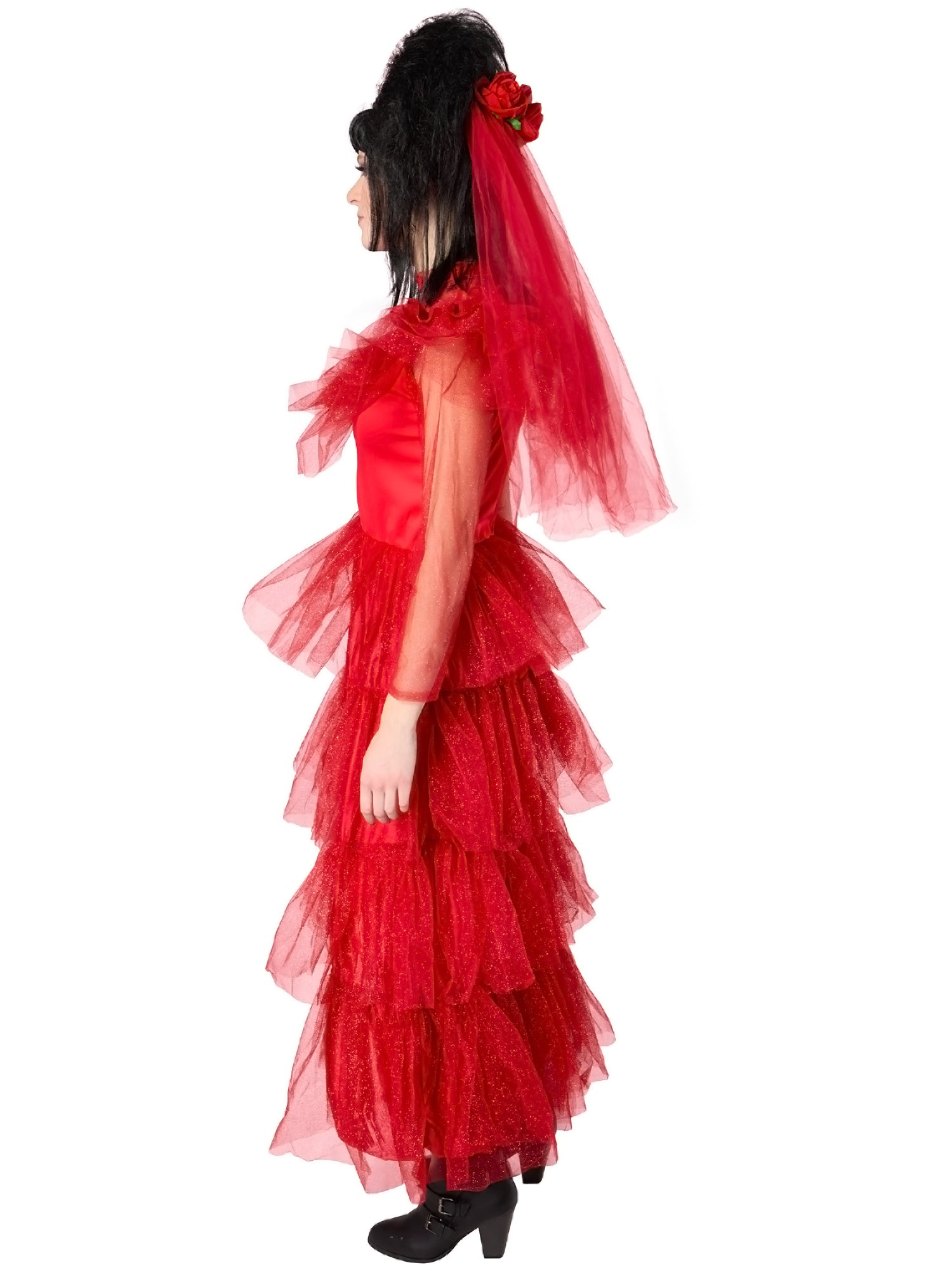 Women's Beetlejuice Lydia Deets Wedding Dress Costume Women's Beetlejuice Lydia Deets Wedding Dress Costume