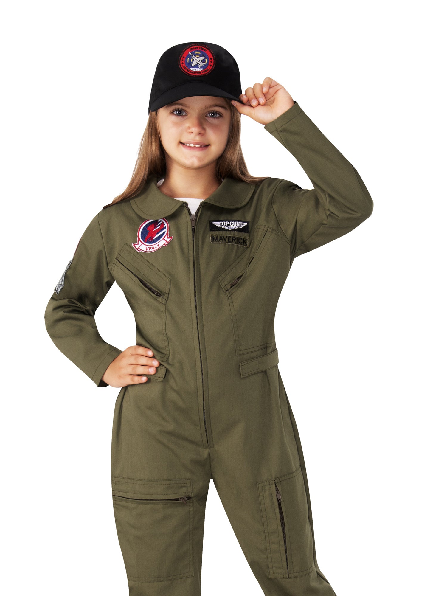Kids' Top Gun: Maverick Flight Suit Costume - Deluxe - costumes.com
