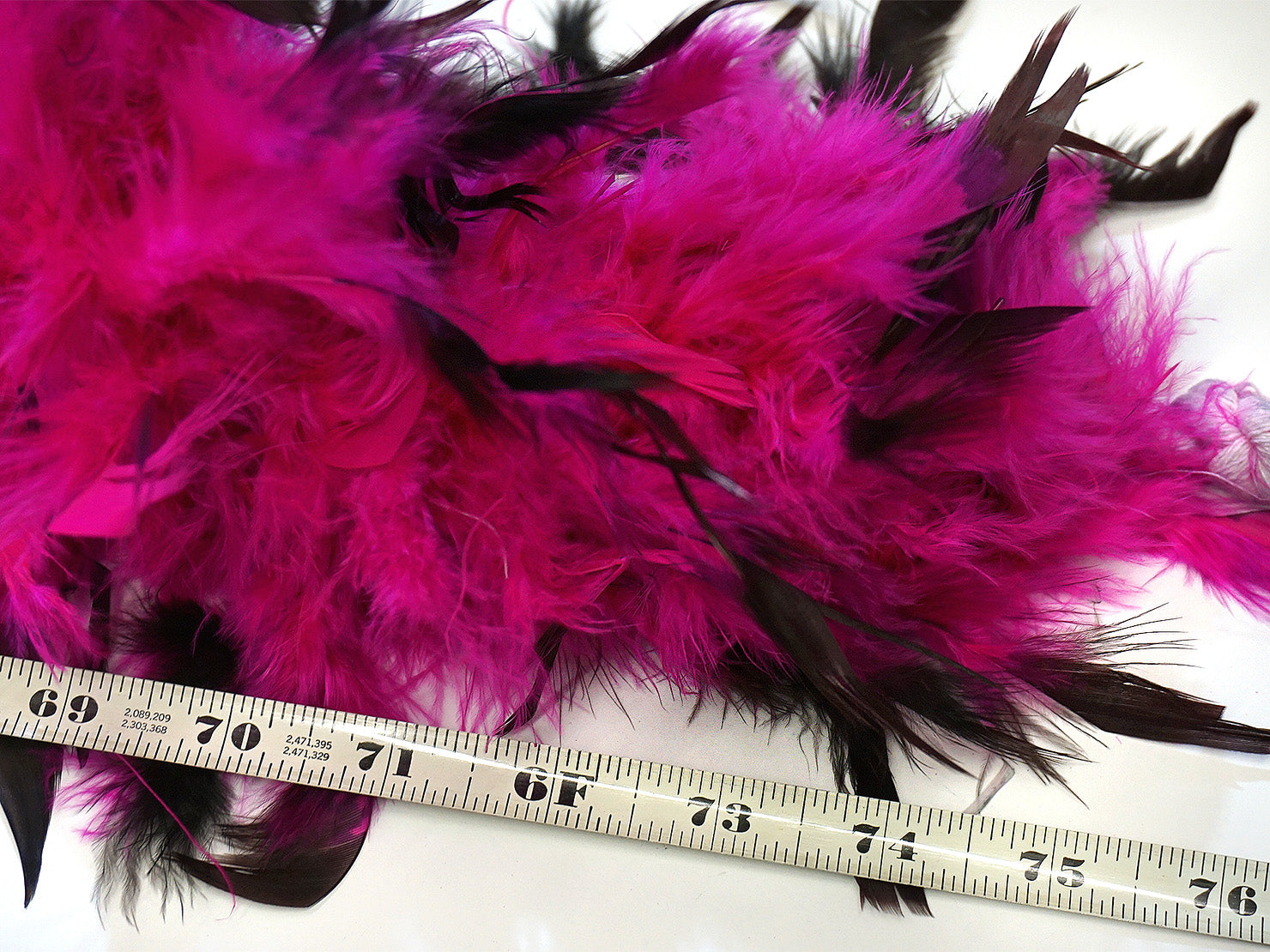 Women's Pink and Black Feather Boa - costumes.com