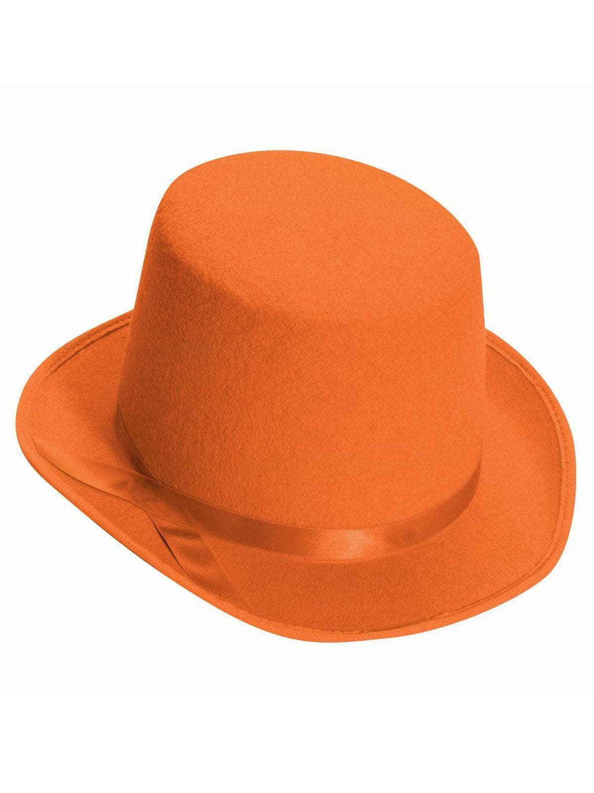 Adult Orange Classic Top Hat - costumes.com