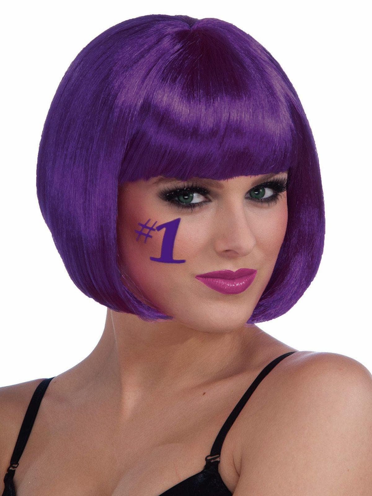 Women's Purple Bob Wig - costumes.com