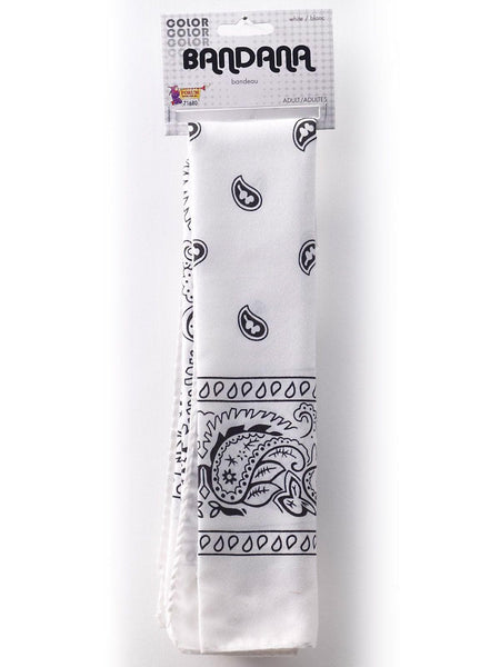 Adult White Bandana