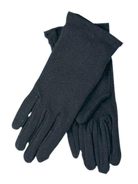 Kids' Short Black Gloves