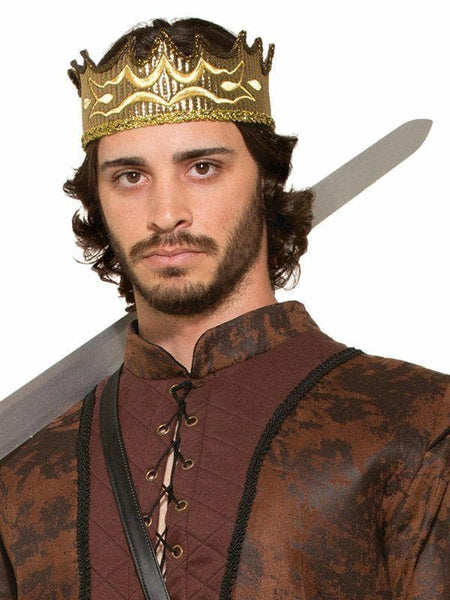 Adult Gold Medieval King Fantasy Crown