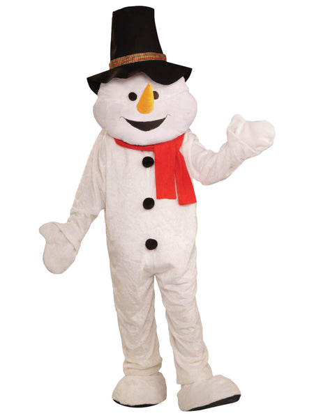 Adult Snowman Plush Economical Mascot Costume