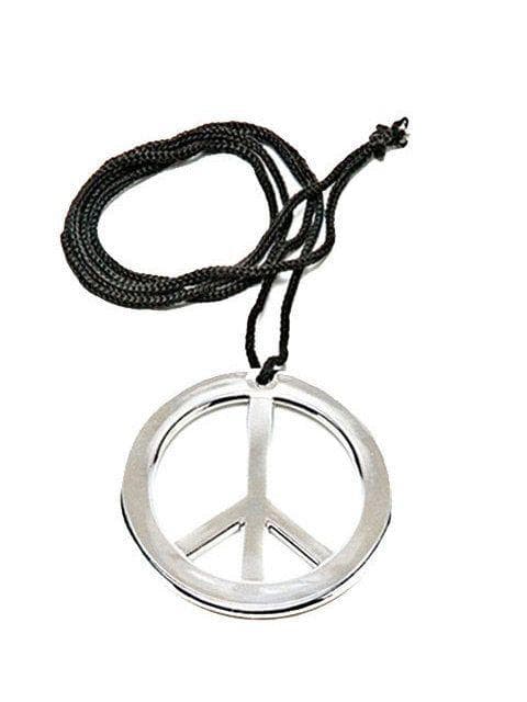 Adult Adjustable Tie-on Jumbo Peace Necklace - costumes.com