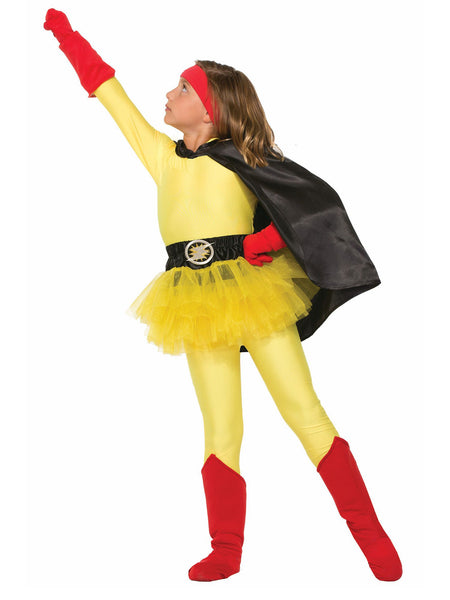 Kids' Black Short Cape