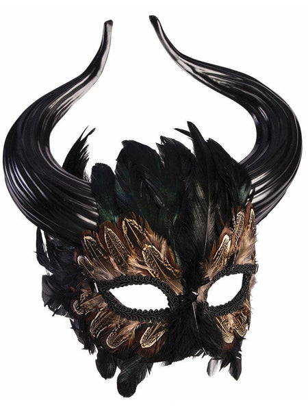 Adult Black Minotaur Masquerade Mask