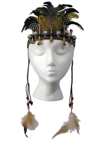 Adult Voodoo Skulls and Bones Headpiece