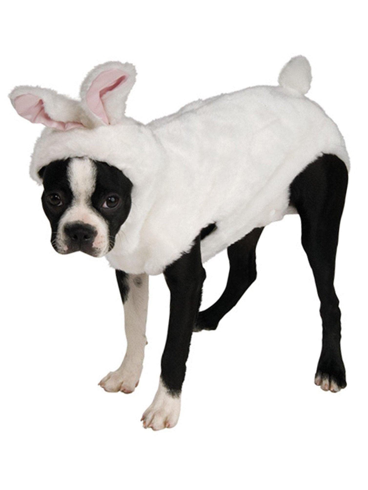 White Fluffy Bunny Pet Costume - costumes.com