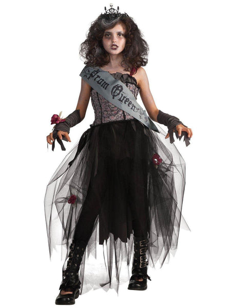 Kids Goth Prom Queen Costume