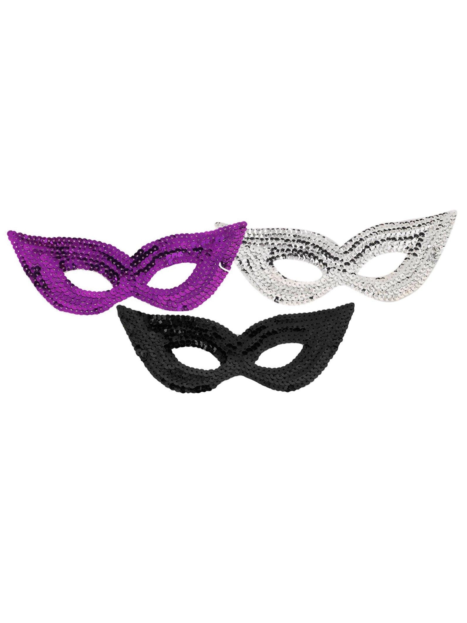 Silver Sequin Eye Mask - costumes.com