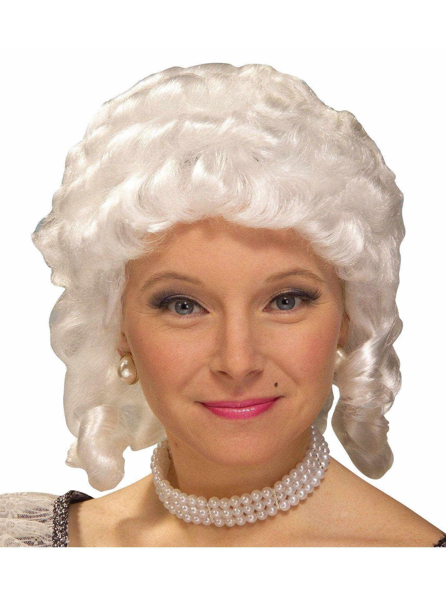 Women's White Colonial Wig - costumes.com