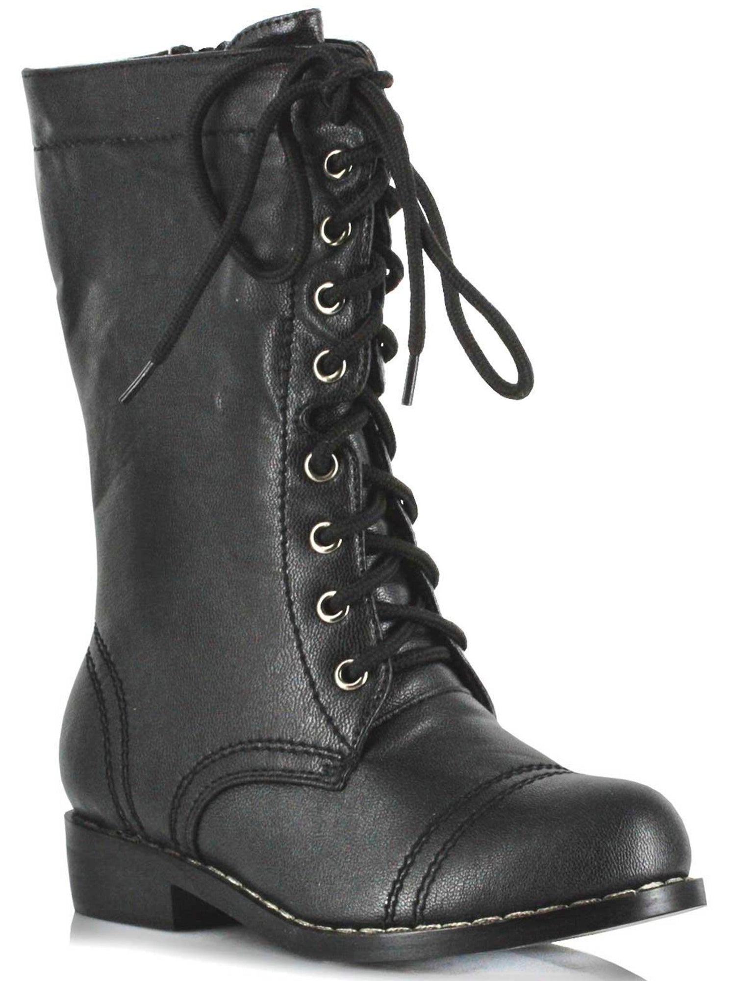 Kids Black Combat Boots