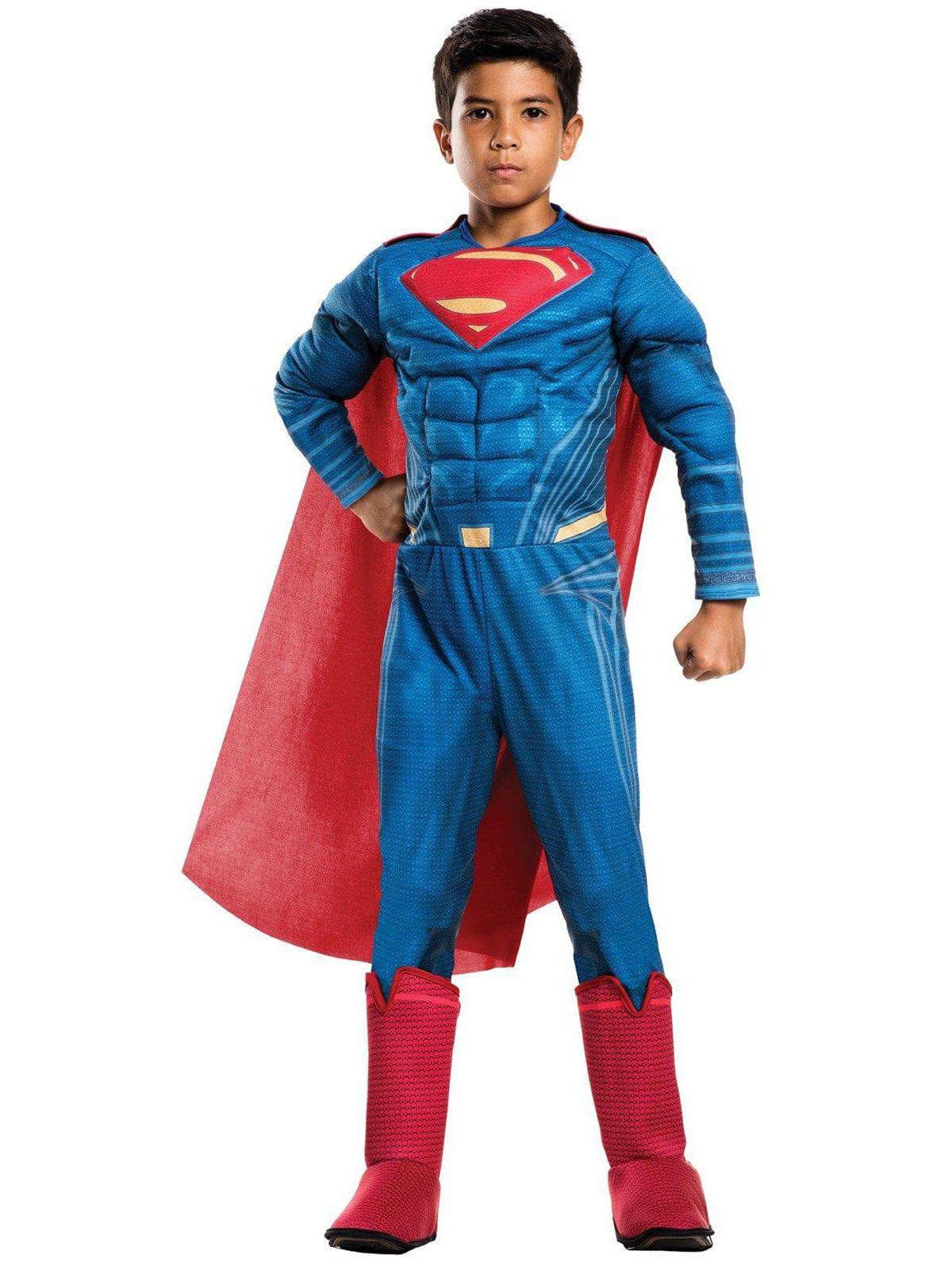 Kids Justice League Superman Deluxe Costume - costumes.com
