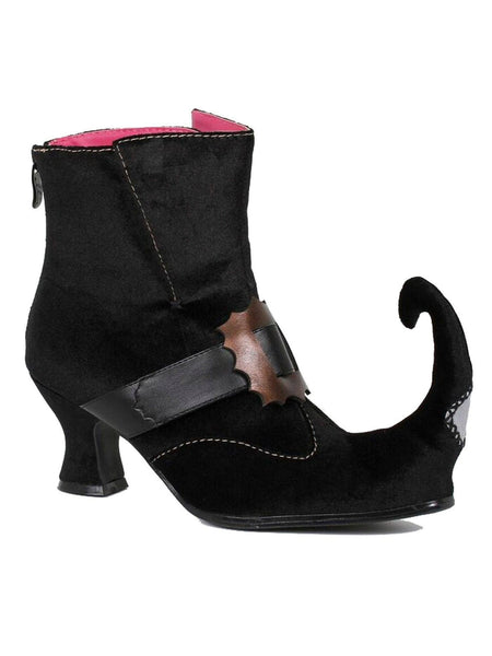 Adult Black Buckled Witch Boots