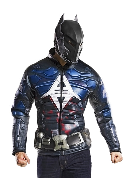 Men's Batman: Arkham City Muscle Chest Costume Top, Belt and Mask Set