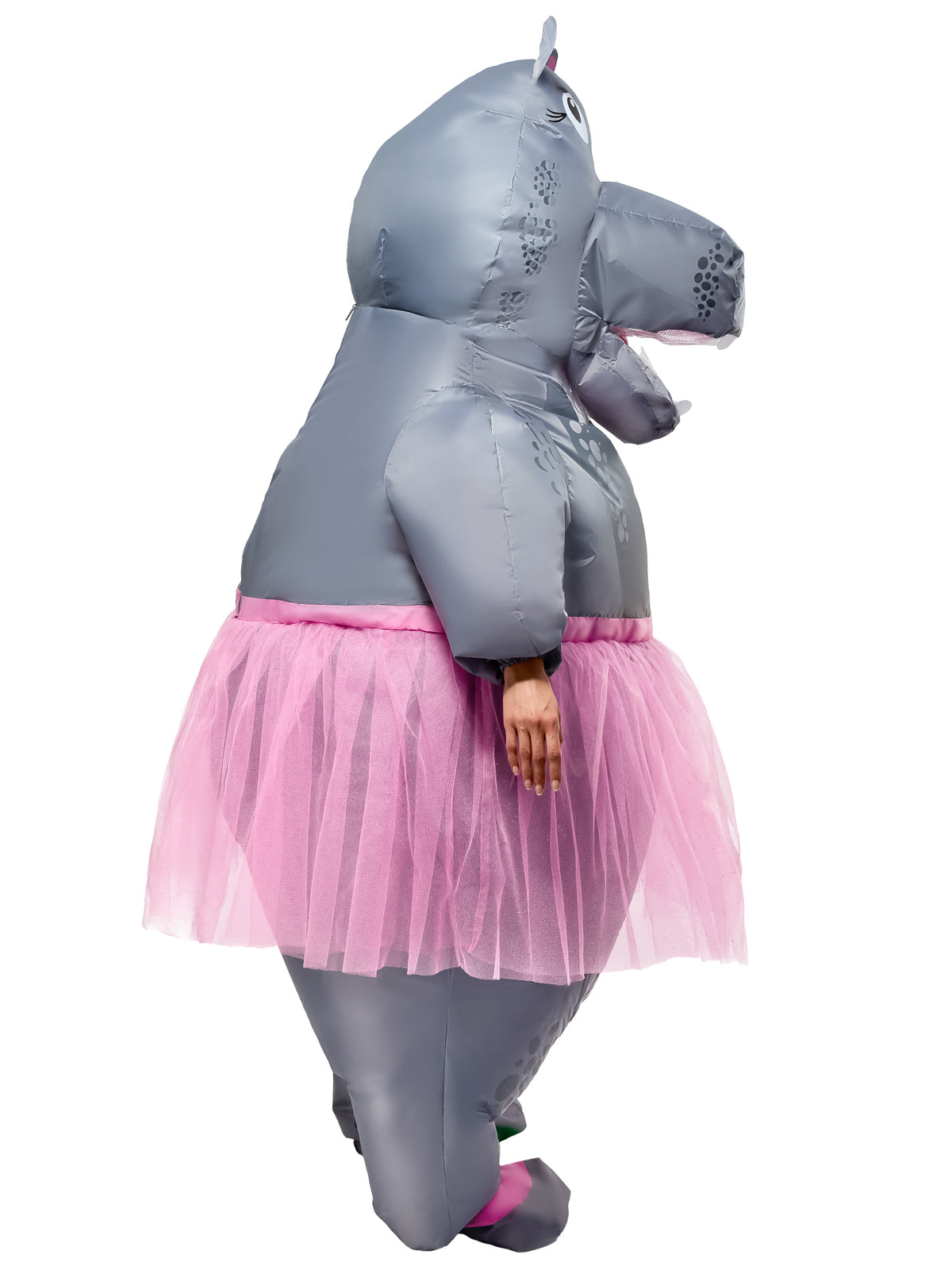 Adult Ballerina Hippo Inflatable Costume - costumes.com