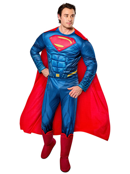 Men's Justice League Superman Muscle Chest Costume - Deluxe