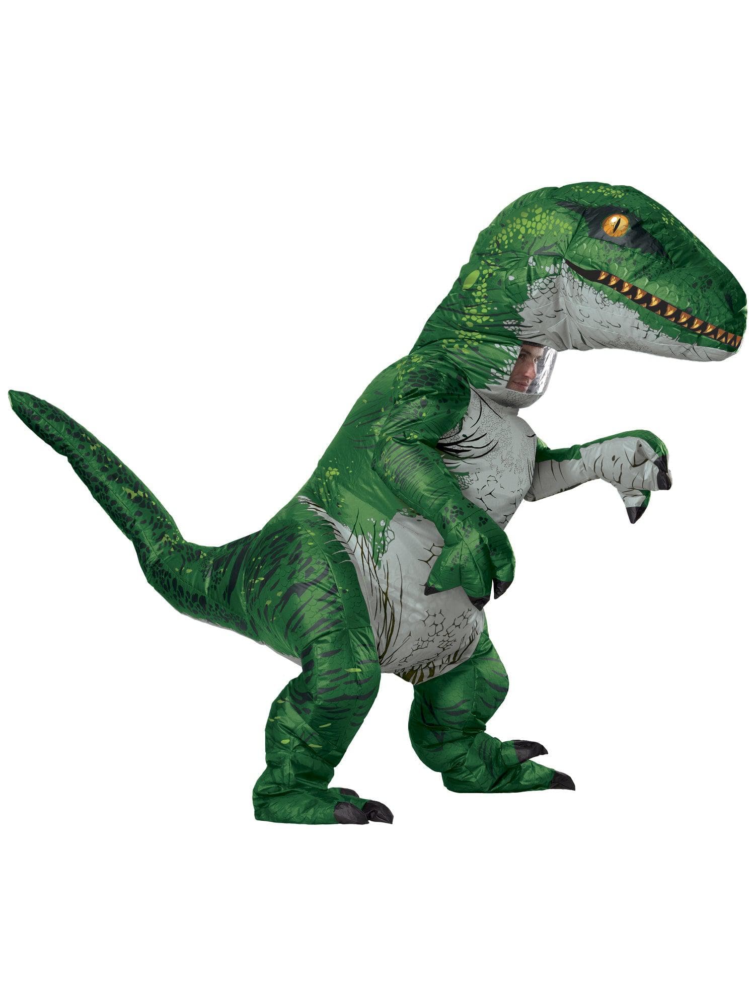 Men's Velociraptor Inflatable Dinosaur Costume - costumes.com