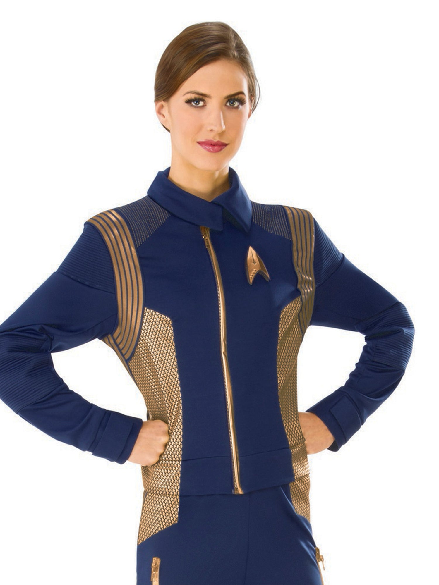 Women's Star Trek Discovery Bronze Command Jacket - Deluxe - costumes.com