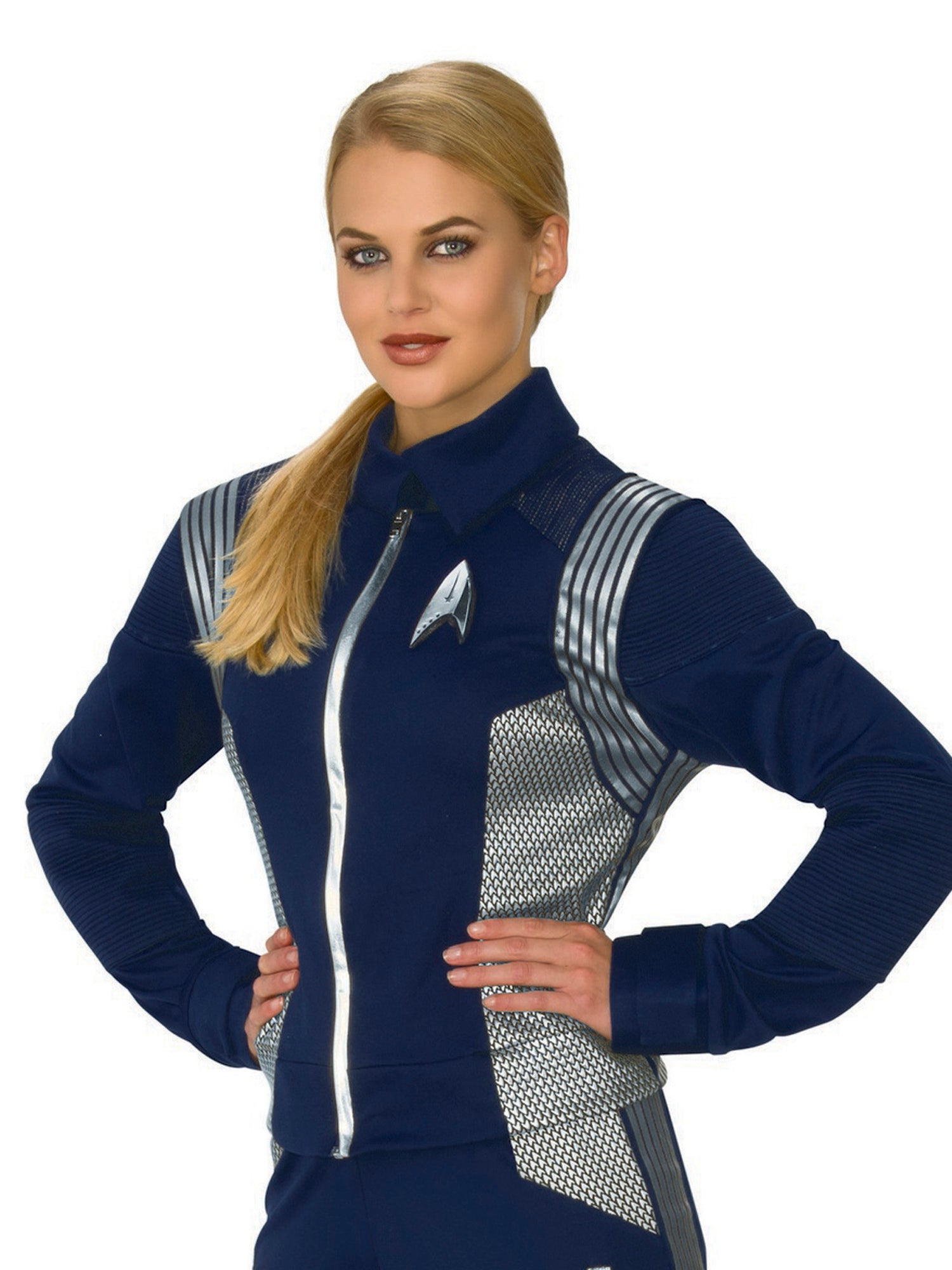 Women's Star Trek Discovery Silver Command Jacket - Deluxe - costumes.com