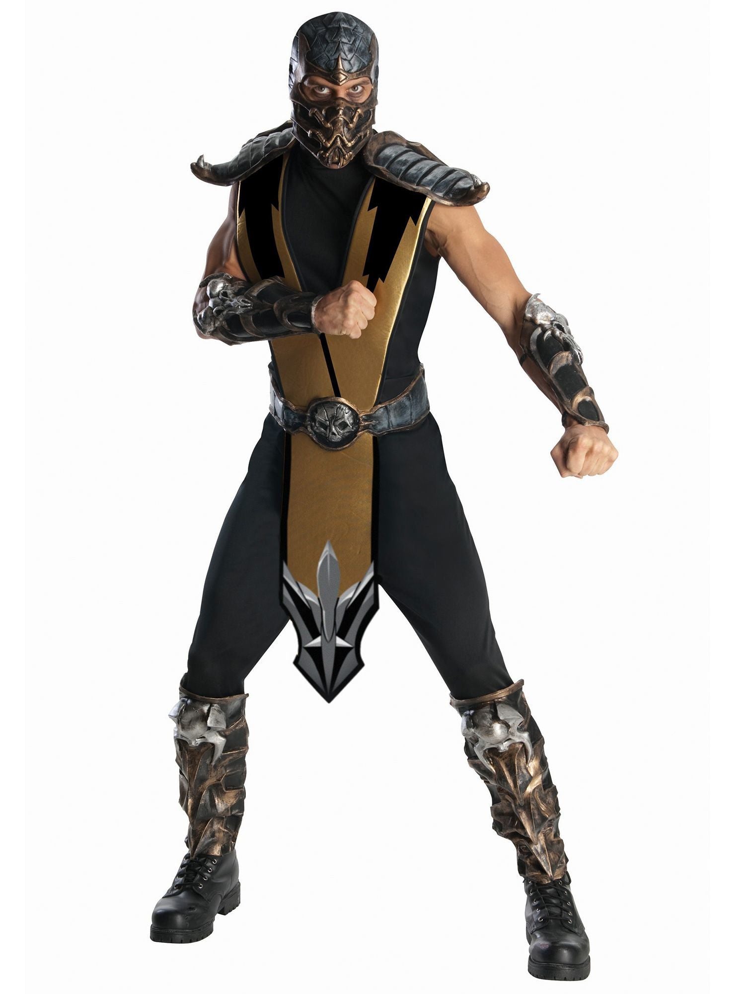 Adult Mortal Kombat Scorpion Deluxe Costume - costumes.com