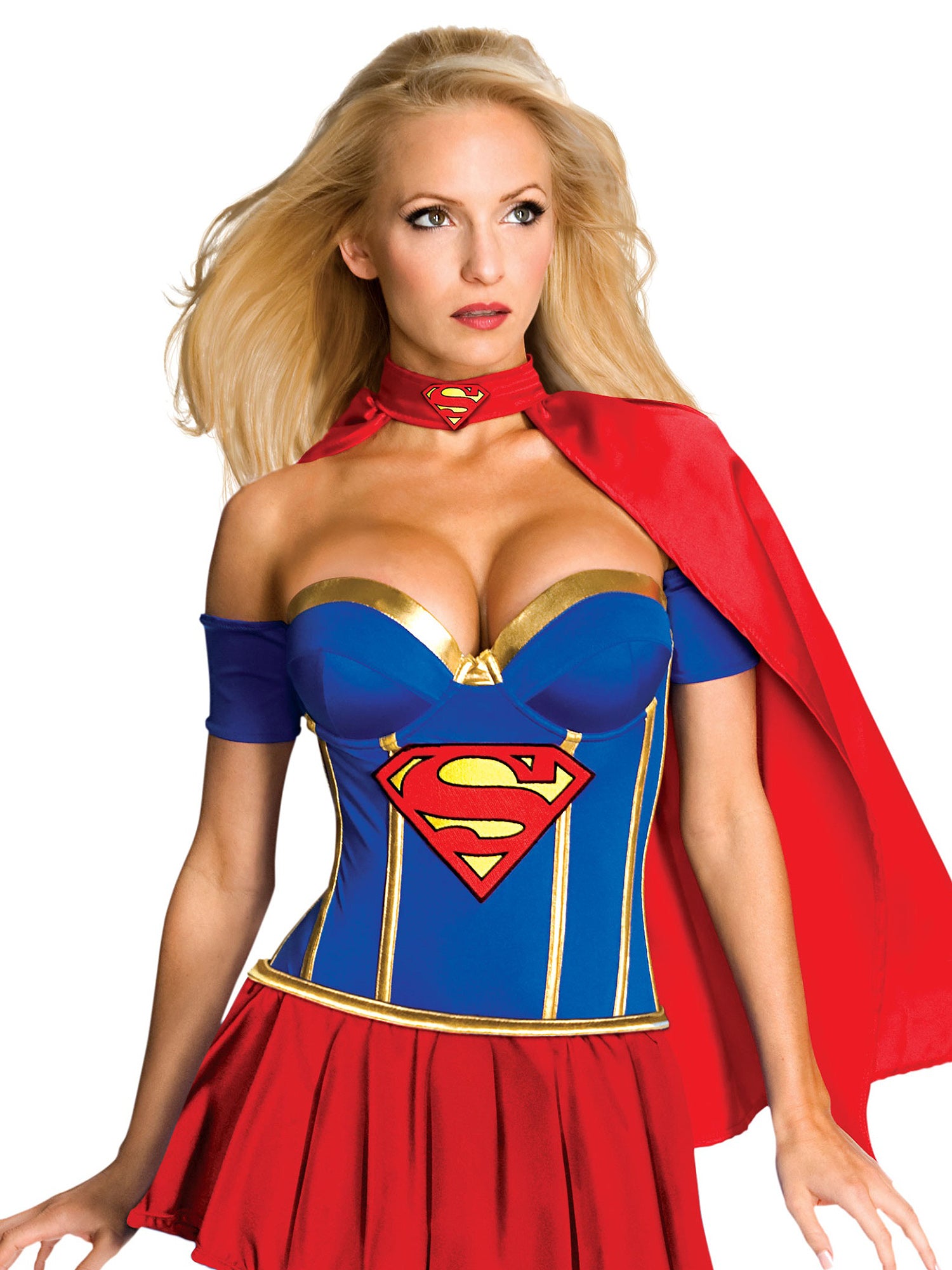 Women's Sexy Supergirl Corset - costumes.com