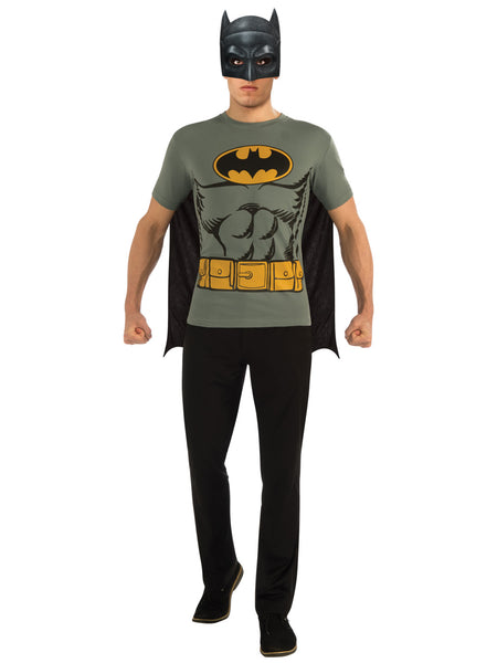 Men's DC Comics Batman T-Shirt, Cape and Mask Set