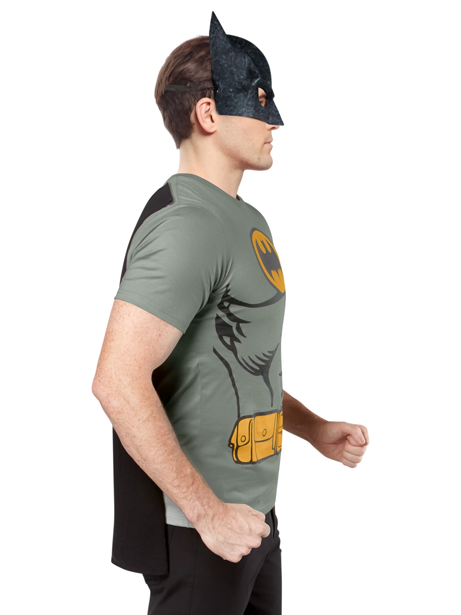 Men's DC Comics Batman T-Shirt, Cape and Mask Set - costumes.com