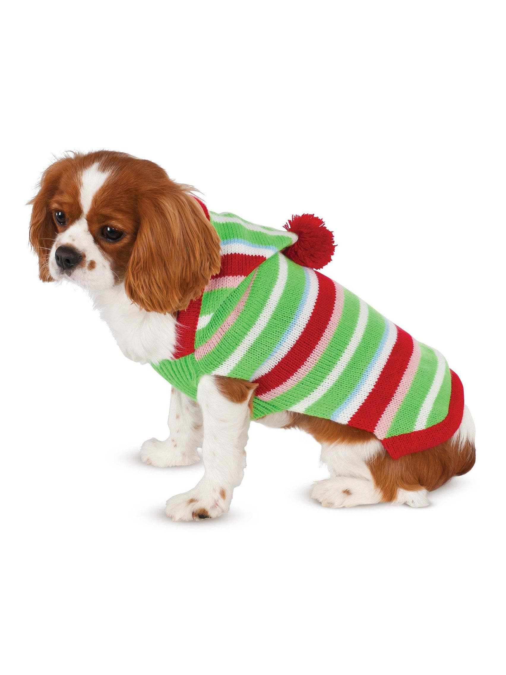 Pet Candy Striped Sweater Costume - costumes.com