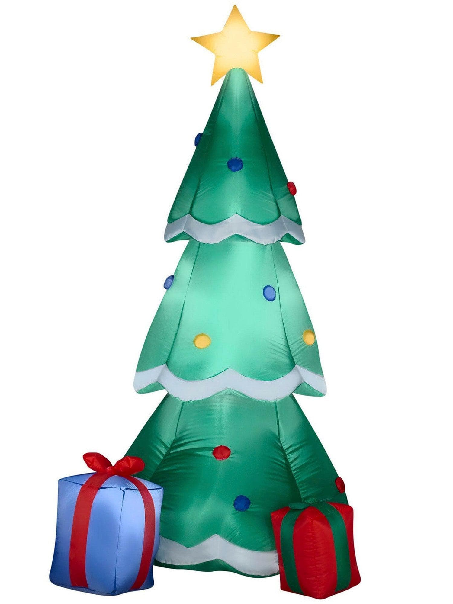 6.5 Foot Tree with Presents Light Up Christmas Inflatable Lawn Decor - costumes.com