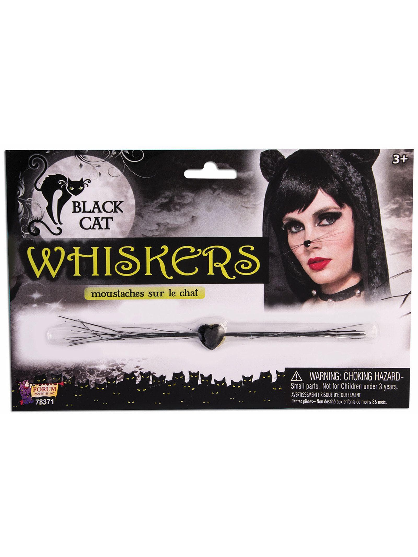 Adult Black Cat Whiskers - costumes.com