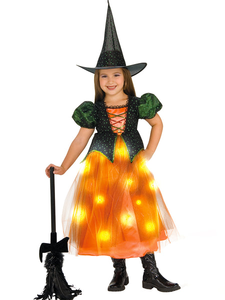 Girls' Light-Up Twinkle Witch Costume