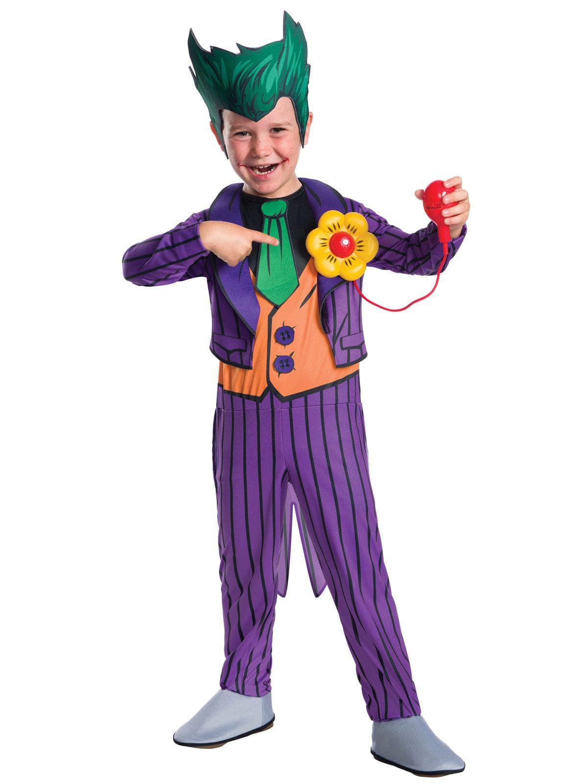 Kid's DC Comics Joker Deluxe Costume - costumes.com