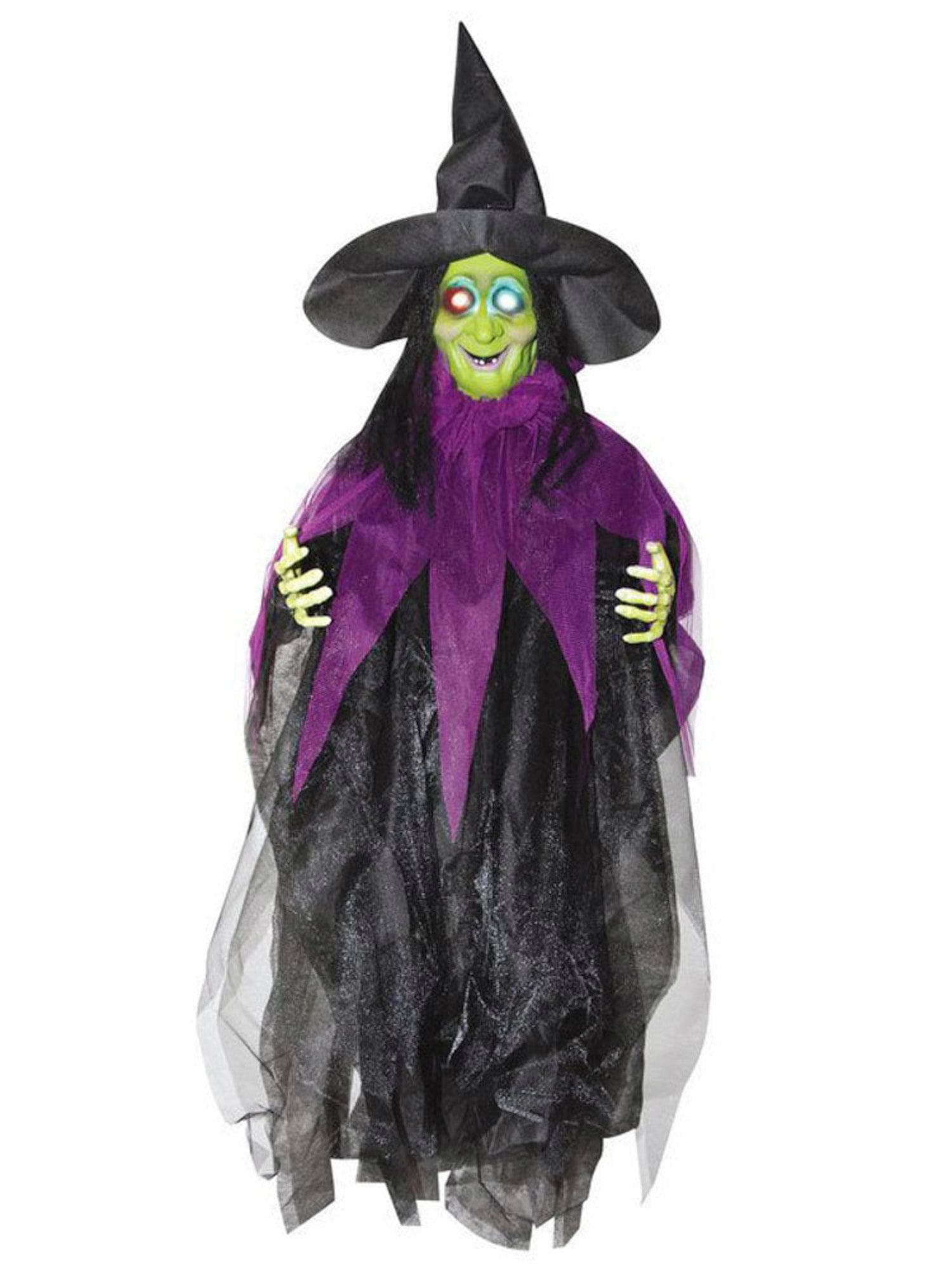 3 Foot Hanging Witch Light Up Animated Prop - costumes.com