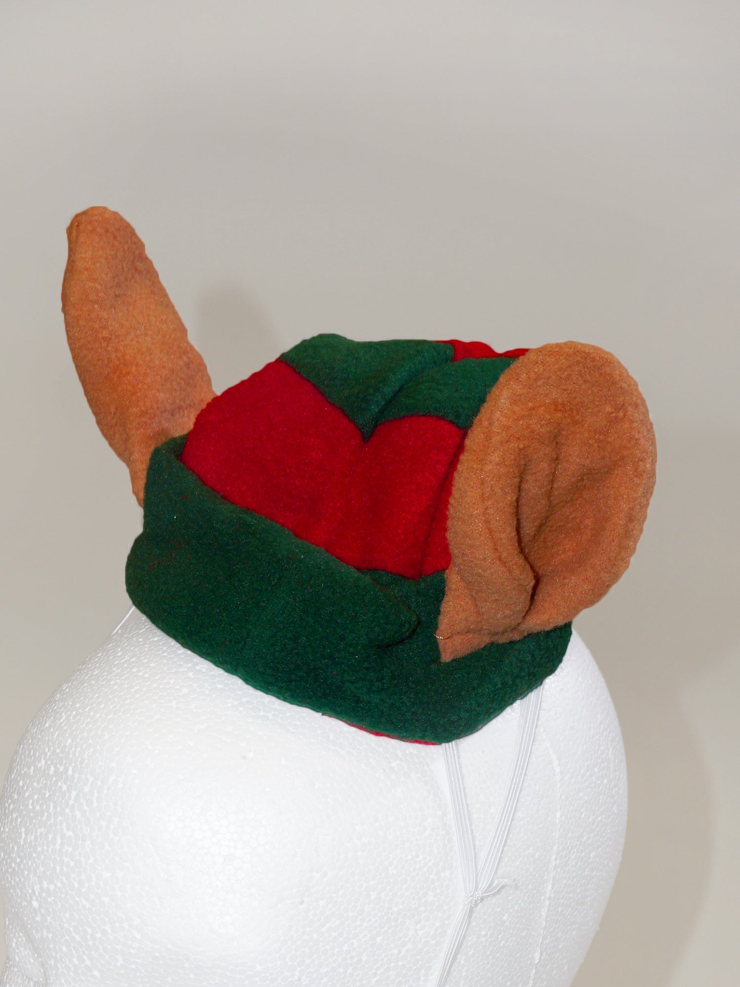 Red and Green Elf Ears Pet Hat - costumes.com