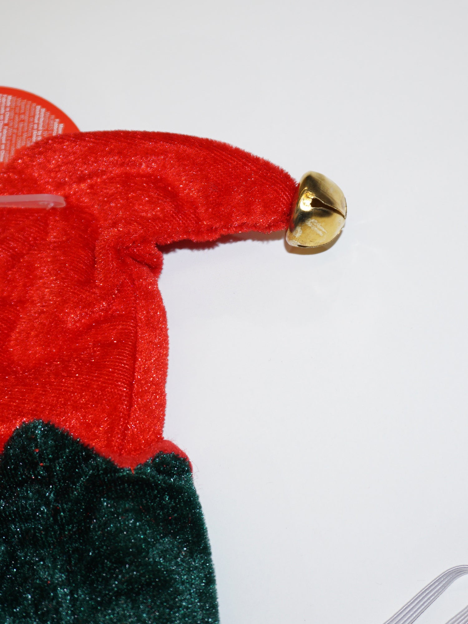 Red and Green Elf Pet Collar and Hat - costumes.com