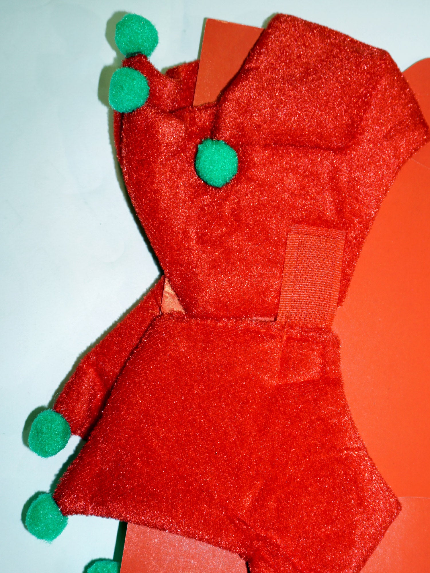 Red and Green Elf Pet Collar and Hat - costumes.com